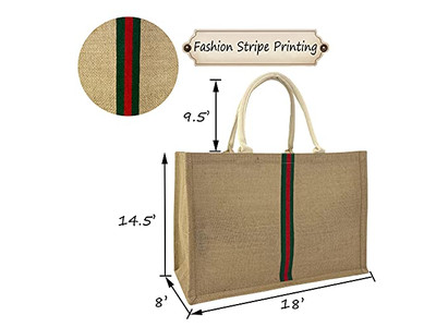 Gran Bolso de Paja de Ratán con Encaje de Cáñamo para Playa