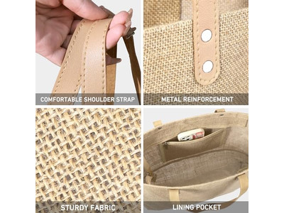 Bolso de Paja Económico Artificial Personalizado Media Luna