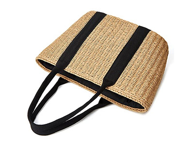 Bolsos de Paja para Niños Bolsa Media Luna Personalizable de Mano