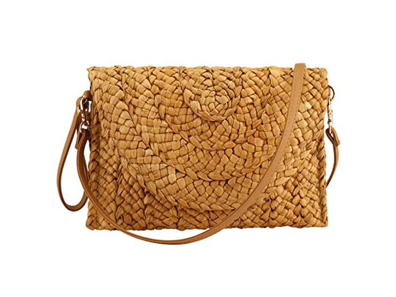 Bolsos de Paja Personalizados Caja de Moda Bolso de Mano Natural Coreano Tote Mini Étnico