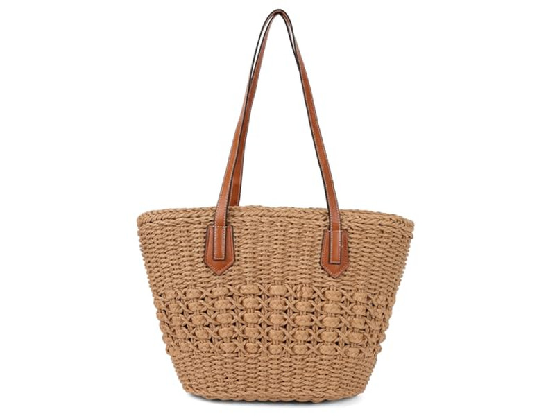 Bolso de Paja Dramático Chop Bagging Bohemio Diseñador Niños Boho Grande Paquete de 2 Bolso