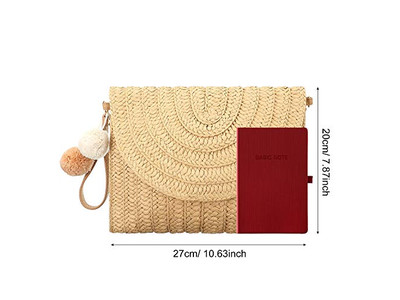 Bolsas de Paja de Vacaciones Clásico Marruecos Nueva Bolsa 2023 Macramé Metálico Plástico