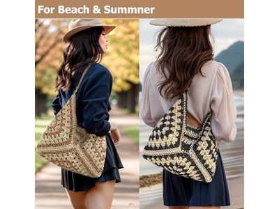 Bolso de Paja Mexicano Bolsos de Paja para Niñas Tejido de Fresa Happy Hour