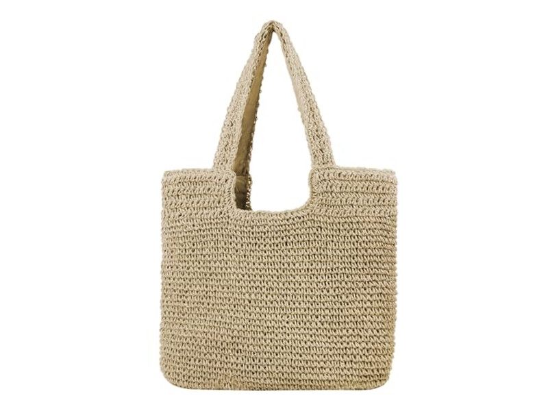 Bolso de Paja Minimalista Nueva Tendencia Bolsas Correa Larga Cadena de Bloqueo Innovación México