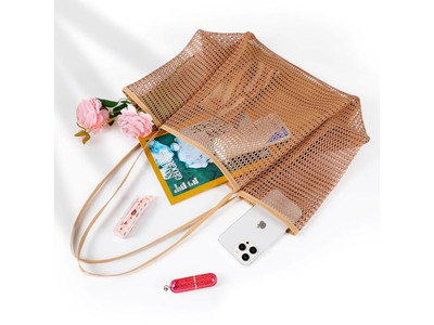 Bolso de Paja 1 Pieza Moq para Niños con Forro de Lona, Flecos, Perlas y Cinta