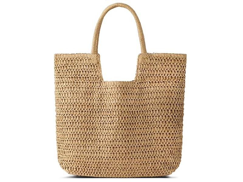 Bolsa de Paja Dura Estrella Tote Clutches Bolsos Hobo Tejido Nudo Luna Bebé 2025