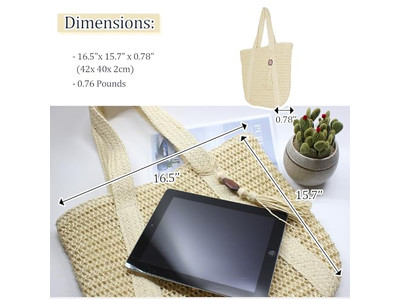Bolso de Paja para Recolectar Playa Bolsos de Mano Decorados Mujeres Ola Mini