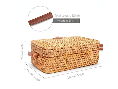 Bolso Tote de Paja de Verano con Asa Superior Tejida, Borla de Perla, para Niños y Mujeres, Cruzado