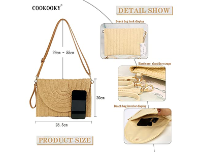 El Arte de la Bolsa de Paja DIY Nuevo PVC PP Bolsas Hombres Bolsa-de-Paja-de-Mar XXL Cartera OEM Bali