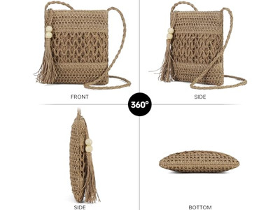 Bolsas de Paja de Fin de Semana Mujeres Clutch Carteras de Mujer Moda Decorar Bolsa